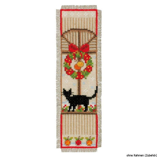 Vervaco Bookmark counted cross stitch kit Christmas atmosphere kit of 2, DIY