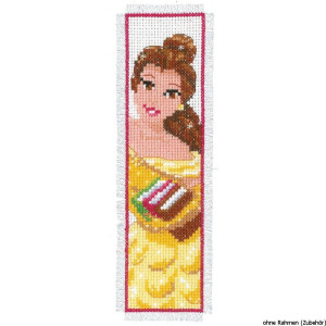 Vervaco Disney bookmark "Beauty Aida", set di 2, schema di conteggio