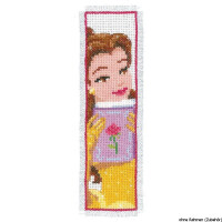 Vervaco Bookmark counted cross stitch kit Disney Beauty kit of 2, DIY