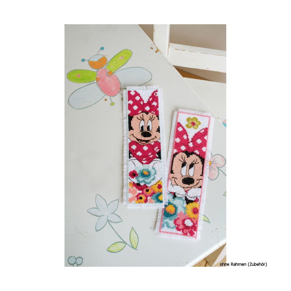 Vervaco Disney bookmark "Minnie", set di 2,...