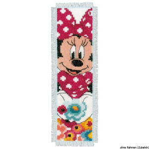 Vervaco Bookmark counted cross stitch kit Disney Minnie...