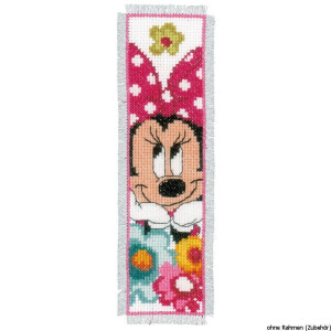 Vervaco Disney bladwijzer "Minnie", set van 2, telpatroon