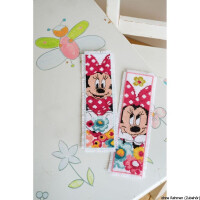 Vervaco Bookmark counted cross stitch kit Disney Minnie Daydreaming kit of 2, DIY