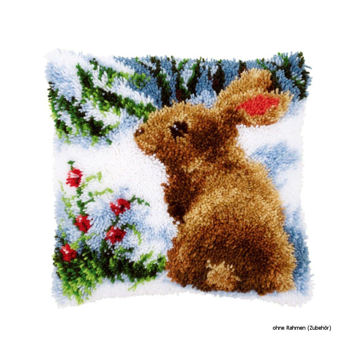 Подушка Vervaco "Кролик на снегу
