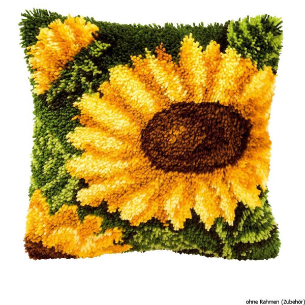Auslaufmodell Vervaco Knüpfkissen "Sonnenblume"