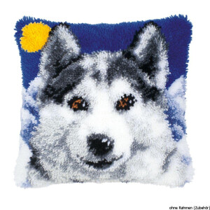 Vervaco Latch hook kit cushion Wolf, DIY