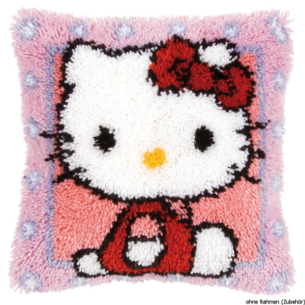 Подушка Vervaco "Hello Kitty" Набор для ковроткачества