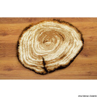 Vervaco Latch hook shaped carpet kit Tree stump, DIY