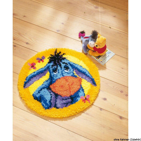 Buy Latch hook shaped rug kit Disney Eeyore Vervaco, € 80,29