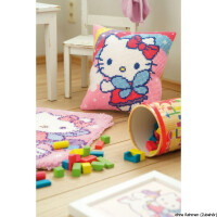 Vervaco Latch hook shaped carpet kit Hello Kitty and unicorn, DIY