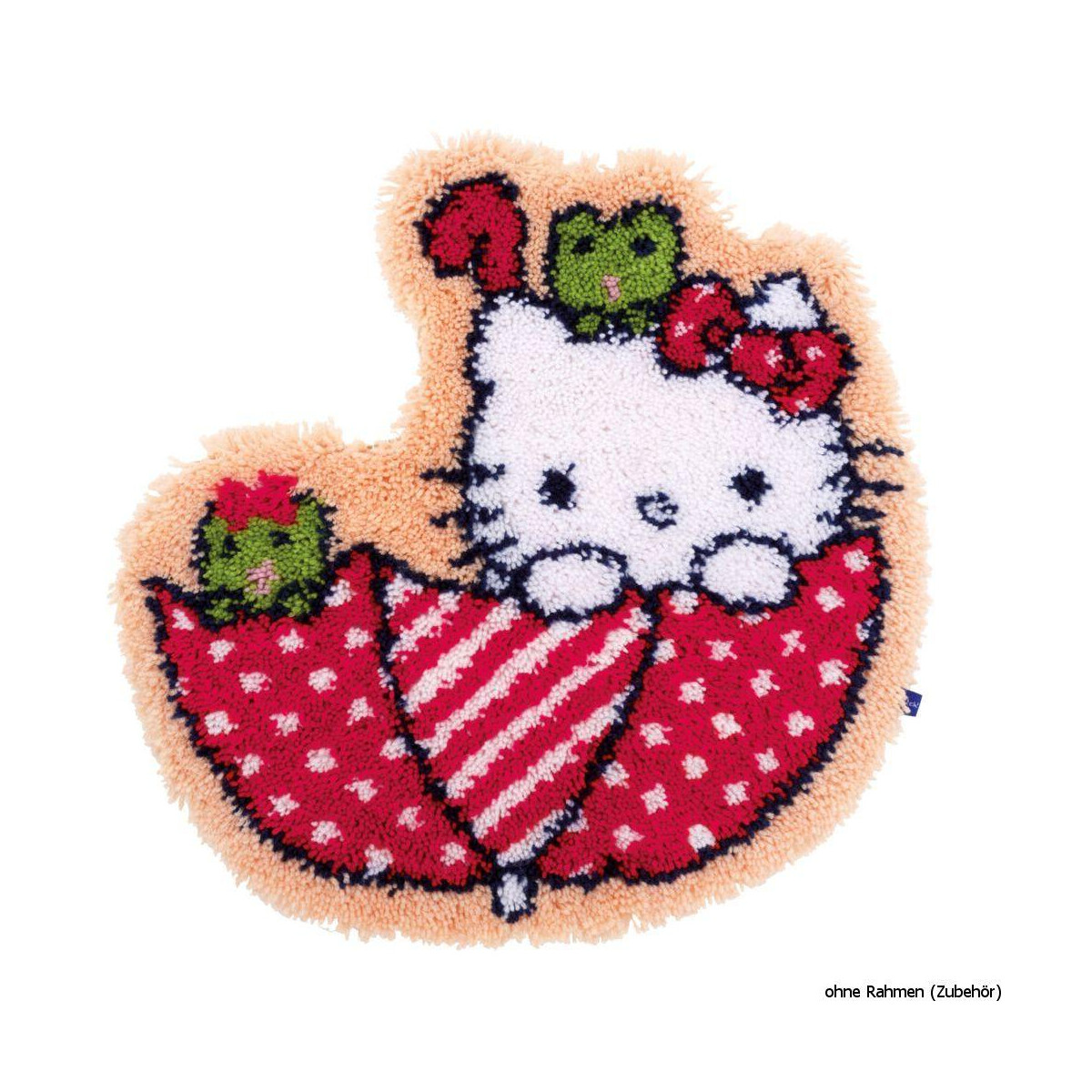 Vervaco Latch hook shaped carpet kit Hello Kitty in...