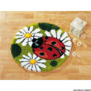 Vervaco Latch hook shaped carpet kit Ladybird, DIY