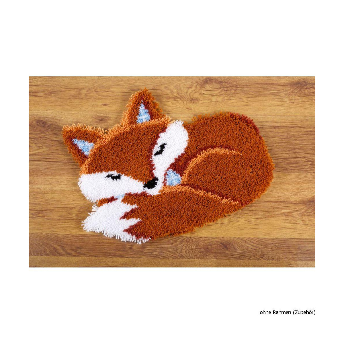 Vervaco Latch hook shaped carpet kit Sleeping fox, DIY