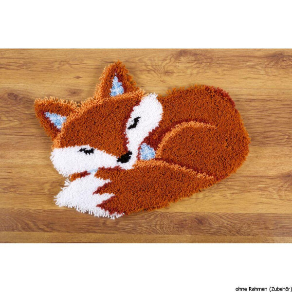 Vervaco Latch hook shaped carpet kit Sleeping fox, DIY