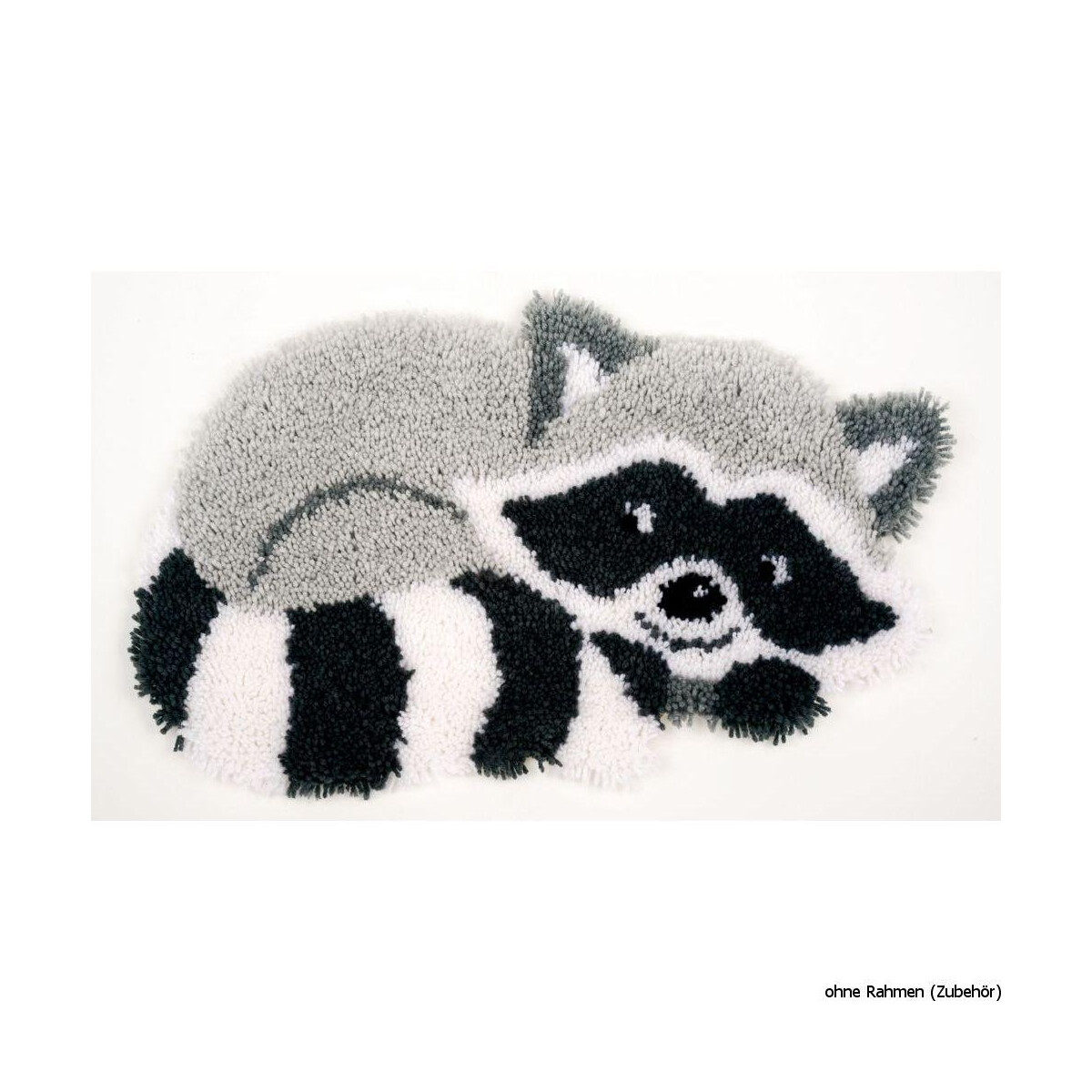 Vervaco Latch hook shaped carpet kit Raccoon, DIY