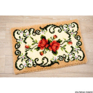Vervaco Latch hook rug kit Rose carpet, DIY