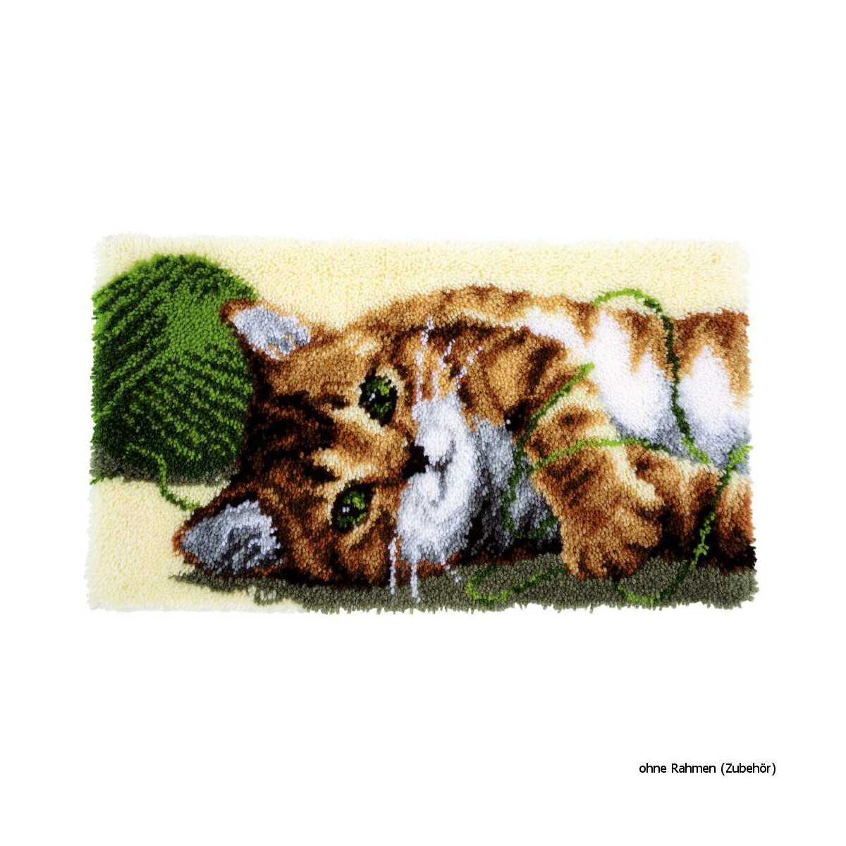 Vervaco Latch hook rug kit Playful cat, DIY