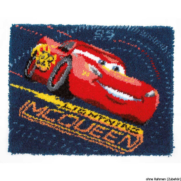 La alfombra anudada de Vervaco Disney "Lightning McQueen"