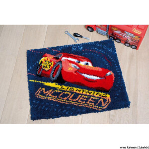 Vervaco Latch hook rug kit Disney Cars Screeching tires, DIY