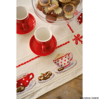 Vervaco Aida tablecloth stitch embroidery kit kit Coffee break, counted, DIY