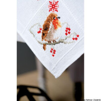 Vervaco Aida tablecloth stitch embroidery kit kit Robin, counted, DIY