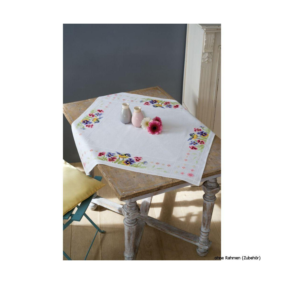 Vervaco Aida tablecloth stitch embroidery kit kit Bird...