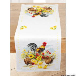 Vervaco Aida table runner stitch embroidery kit...
