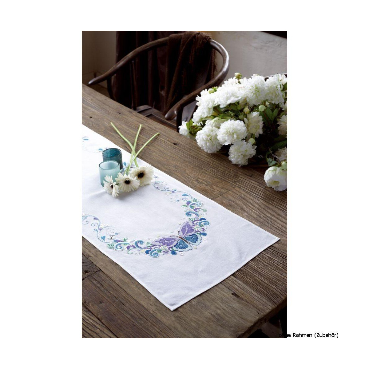 Vervaco twin table runner stitch kit "the most...