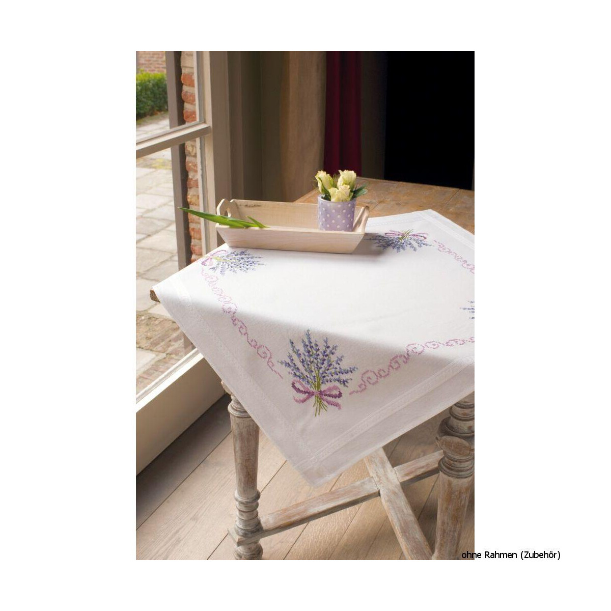 Vervaco tablecloth stitch embroidery kit kit Lavender,...