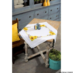 Vervaco tablecloth stitch embroidery kit kit Sunflowers,...
