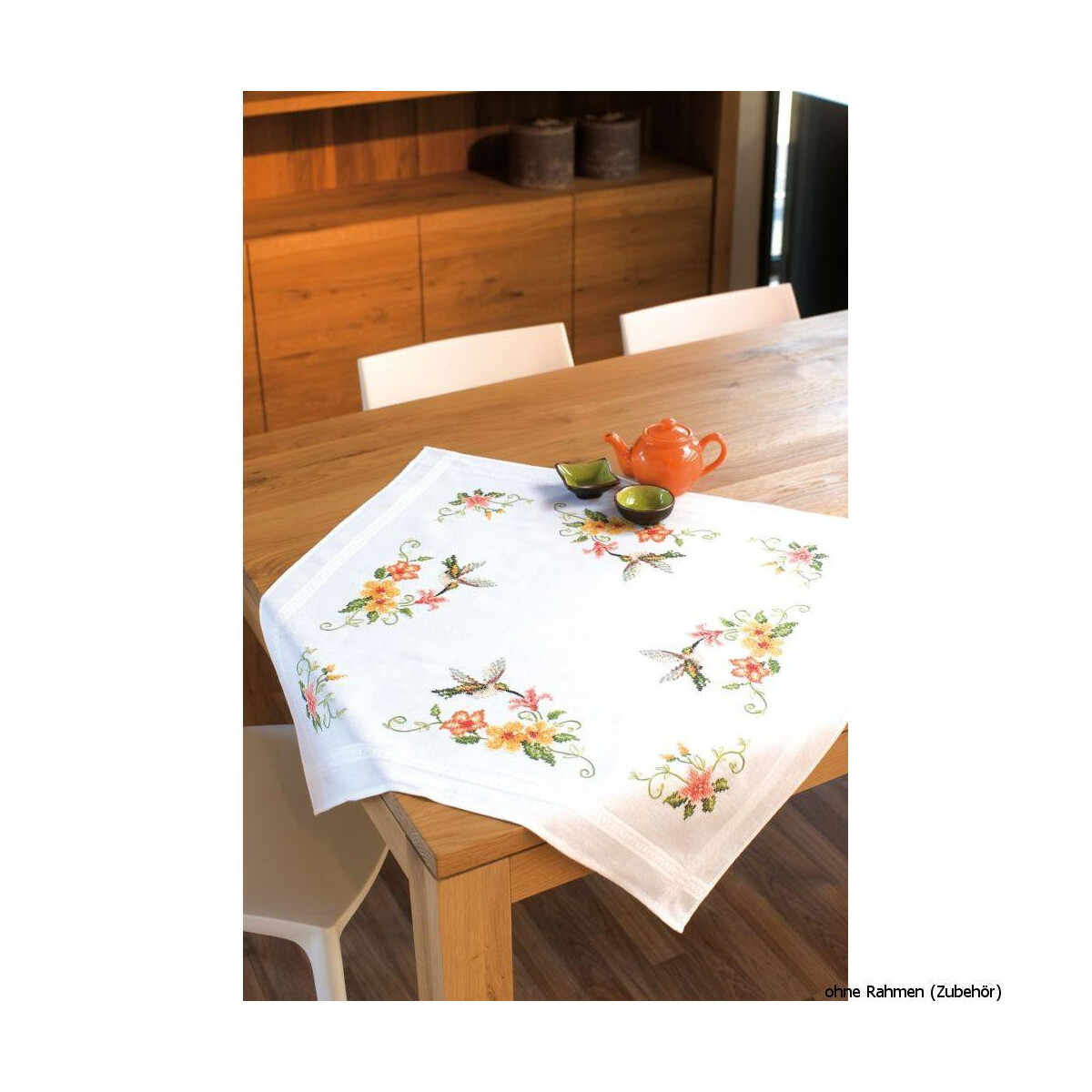 Vervaco tablecloth stitch embroidery kit kit Hummingbird,...