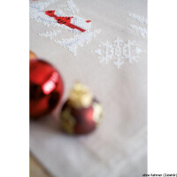 Vervaco Mantel estampado "Invierno Noruego", patrón de bordado dibujado