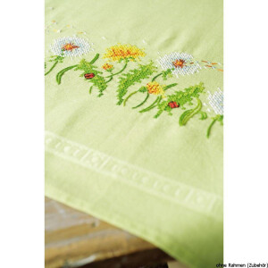 Vervaco tablecloth stitch embroidery kit kit Dandelions, stamped, DIY