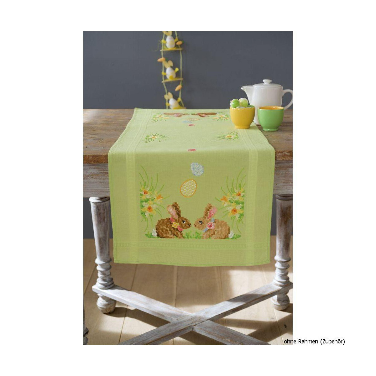 Vervaco table runner stitch embroidery kit Easter...