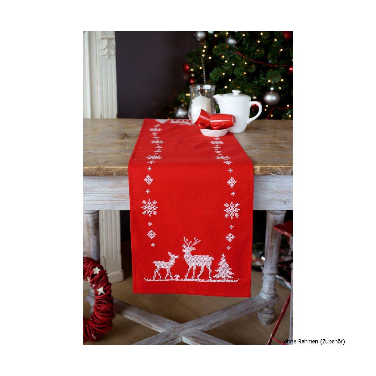 Vervaco table runner stitch embroidery kit Christmas...