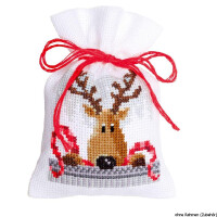 Vervaco counted herbal bags stitch kit Christmas buddies kit of 3, DIY