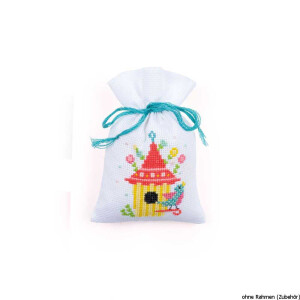 Vervaco counted herbal bags stitch kit Spring kit of 3, DIY