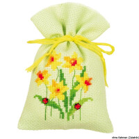 Vervaco counted herbal bags stitch kit Dandelions kit of 3, DIY