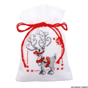 Vervaco counted herbal bags stitch kit Christmas elves...