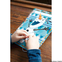 Vervaco stamped Embroidery card kit Disney Olaf kit of 2, DIY