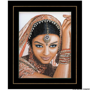 Lanarte cross stitch kit "Indian woman",...