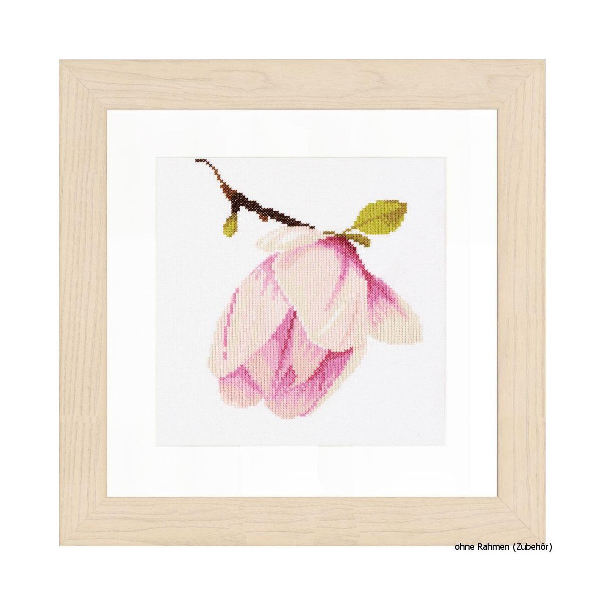 Lanarte cross stitch kit "magnolia flower",...
