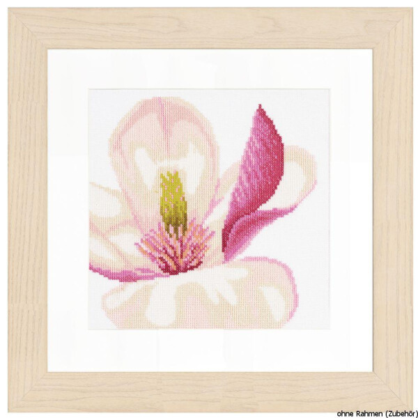 Set punto croce Lanarte "Magnolia blossom ii", motivo di conteggio
