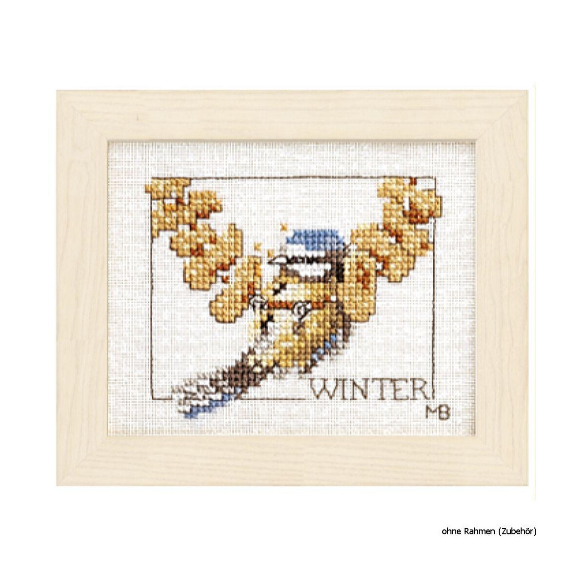 This artwork from Lanarte Embroidery Kit features a cross...