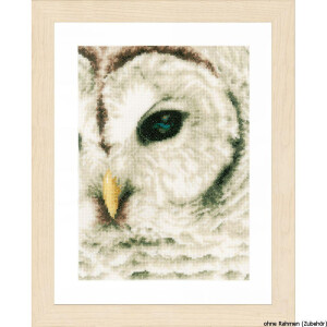Lanarte cross stitch kit "Owl II" evenweave...