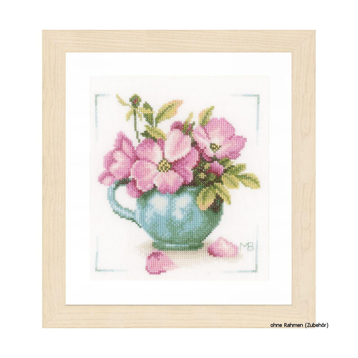 A framed artwork from Lanarte Embroidery Pack features a...