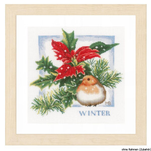 Lanarte cross stitch kit "Winter" evenweave...