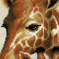 Broderie Riolis au point de croix "Girafes", modèle de comptage
