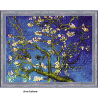 Riolis Stickbild-Set Kreuzstich "Mandelblüte nach V. Van Goghs Gemälde", Zählmuster