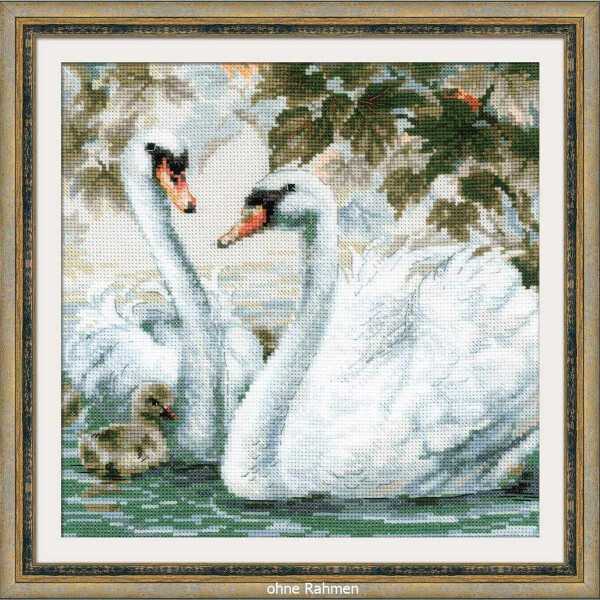 Риолис Набор для вышивания крестом "Белые лебеди", графские узоры
